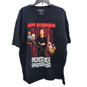 Jeff Dunham Perfectly Unbalanced Large Graphic Tour Tee‎ Men's Unisex Size XXL